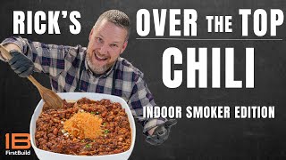 Ricks Over the Top Chili Recipe  GE Profile Smart Indoor Smoker [upl. by Costa]