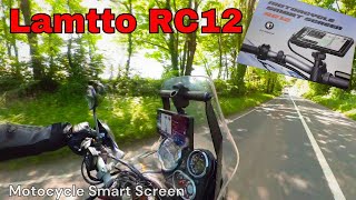 Lamtto RC12 Motorcycle Smart Screen  Install and Review [upl. by Yelahc]