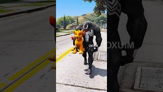 SpiderMan Saves Simba LION KING from Venom Shorts GTA5 689 [upl. by Kiyoshi]