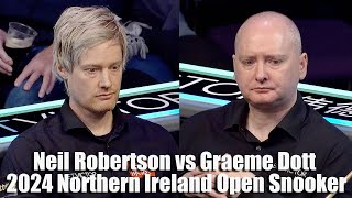 Neil Robertson vs Graeme Dott 2024 Northern Ireland Open Snooker [upl. by Eisteb]