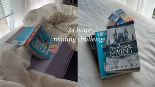 how much can i read in 24 hours  reading vlog no spoilers [upl. by Dahraf]