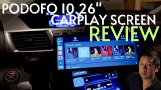 Podofo 1026quot Touchscreen Wireless Apple Carplay Screen Review [upl. by Milstone994]