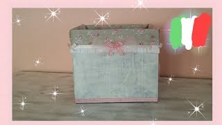 Scatolacontenitore shabby chic fai da tediy [upl. by Firman509]