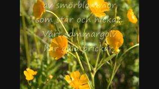 Majas alfabet S  Smörblomma med text [upl. by Elliott]