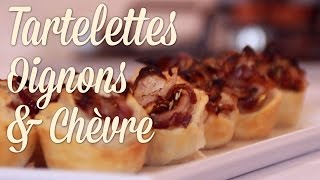 Mini Tartelettes Chèvre amp Oignons Caramélisés  Claras Kitchenette  Episode 51 [upl. by Yeargain]