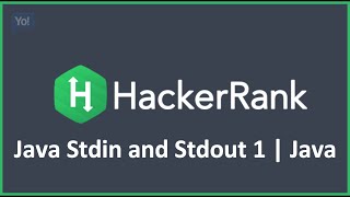 Java Stdin and Stdout 1  HackerRank Solution in Java [upl. by Edmonda21]