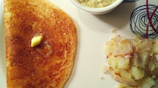 ಬೆಣ್ಣೆ ದೋಸೆ  Butter dosaBenne dosa with aloo curry recipeDavanegere special benne dose [upl. by Dunson]