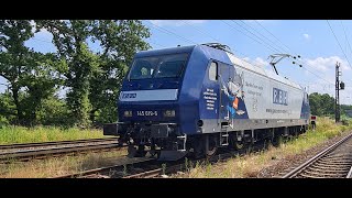 Führerstandsmitfahrt  Cab View BR 145 linke Rheinstrecke  Mainz  Koblenz [upl. by Annawd]