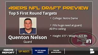 49ers 2018 NFL Draft Rumors Updated List of First Round Targets [upl. by Ledoux]