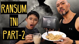 MAKAN RANSUM TNI NASI AYAM JAMUR WITH DEDDY CORBUZIER [upl. by Rabka347]