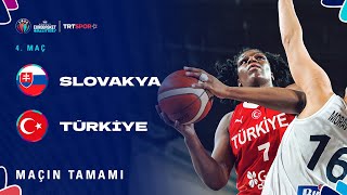 Maçın Tamamı  Slovakya  Türkiye quotAvrupa Kadınlar Basketbol Şampiyonası Elemeleriquot [upl. by Yelime]