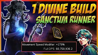 60 Million DPS The Ultimate 1 Divine Sanctum Runner  Path Of Exile 325 [upl. by Therese]