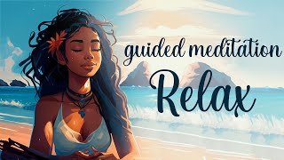 20 Minute Relaxation Guided Meditation A Calming Beach Visualization [upl. by Adnirak744]