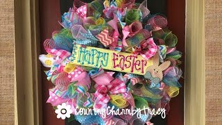 Easter Wreath with a Whole Lotta Ribbon [upl. by Ierna383]