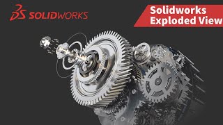 65 Create Exploded Views  Solidworks Tutorials [upl. by Ellenod276]