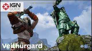 God of War  Veithurgard  Hammer Fall Walkthrough [upl. by Adirf425]