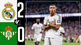 HIGHLIGHTS  Real Madrid 20 Real Betis  LaLiga 202425 [upl. by Zebadiah308]