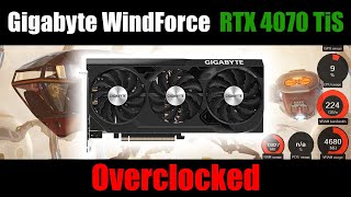 Gigabyte RTX 4070 Ti SUPER Windforce OC  Overclocked manually [upl. by Esteban44]