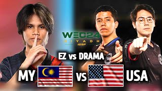 EZ vs DRAMA MALAYSIA SENDS USA TO THE NEAREST AIRPORT 😅 IESF WEC 2024 GEOUP STAGE DAY 2 [upl. by Martinic415]