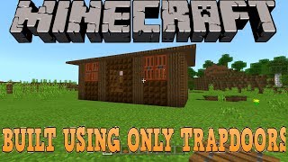 Minecraft Trapdoor House Tutorial [upl. by Oirifrop]