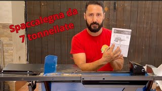 Spaccalegna SCHEPPACH  7T  2200W  HL760L Unboxing e messa in funzione [upl. by Ketchan]