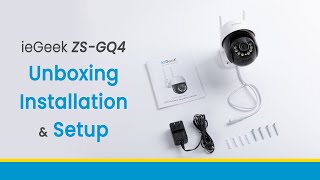 ieGeek ZSGQ4 Unboxing Installation amp Setup  PTZ Spotlight Security Camera [upl. by Lagiba]