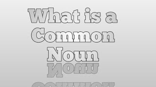 What Is a Common Noun💗💗🔥🔥 Common Noun क्या है [upl. by Yelad492]