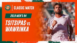 Wawrinka vs Tsitsipas 2019 Mens round 4  RolandGarros Classic Match [upl. by Ansel]