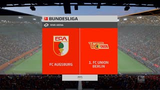 EA FC 24 FC Augsburg vs FC Union Berlin Bundesliga [upl. by Abshier]