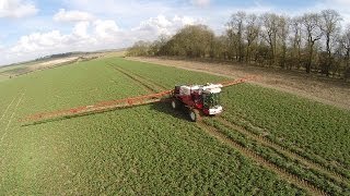 Bateman RB55 Sprayer  36m Boom  Aerial Footage [upl. by Kern]