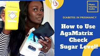 Gestational Diabetes How to use AgaMatrix check Glucose or Sugar Level in the Blood Mz Milly [upl. by Yerrot]