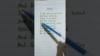 Spririts lyrics  shorts lyrics youtubeshorts song [upl. by Eyllib]