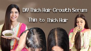 Homemade Thick Hair Growth Serum  Stop Hair Fall In just 1 Month  Ghazal Siddique [upl. by Elleon]