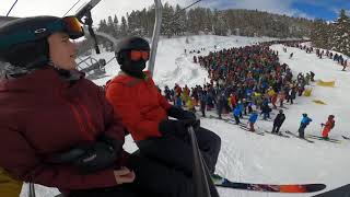 Insane ski lift line at Vail [upl. by Gairc269]