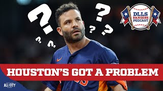 The Houston Astros have a PROBLEM  DLLS Rangers Podcast [upl. by Shenan]