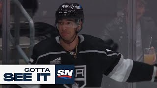 GOTTA SEE IT Kings Byfield Dances Through Blue Jackets For Miraculous SoloEffort Goal [upl. by Codel]