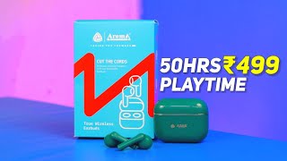 Aroma NB140 Galaxy 50hrs EarBuds Unboxing amp Review Under ₹499 [upl. by Akers]