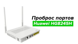 Проброс портов модеме Huawei HG8245H Промсвязь  port forwarding [upl. by Giarc107]