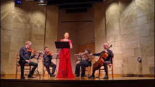 Sivan Rotem amp quotThe Rishonim String Quartetquot Canco de Comiat Eduard Toldra [upl. by Schug]