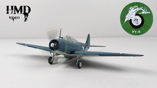 Douglas TBD1 Devastator US Navy VT8 USS Hornet Torpedo Bomber 172 Diecast Model [upl. by Elirpa]