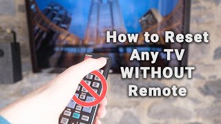 How to Reset Any TV WITHOUT Remote  Cold Boot  Fixes 50 of Issues [upl. by Yldarb]