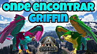 ONDE ENCONTRAR GRIFFO GRIFFIN PARA DOMESTICAR TODOS LOCAL DE SPAWN  ARK FJORDUR [upl. by Yemirej]