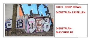 Excel Dienstplan Dropown Dienstplan erstellen [upl. by Tegdig]