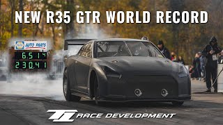 T1 Breaks R35 GTR World Record  651  230mph [upl. by Leira]