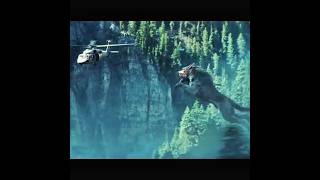 Gaint Wolf attack 😯 clip  helicopter vs wolf  Rampage movie sence 2018 hollywood rampage [upl. by Acinom]