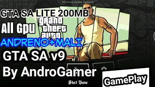 GTA SA LITE 200MB ALL GPU BY ANDROGAMER  GTA SA ANDROID 1 [upl. by Naujid]