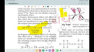 Electromeric effect  Electromeric effect Class 11th  ncert [upl. by Zakarias994]