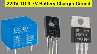 220V TO 37V Battery Charger Circuit Using Relay [upl. by Kutchins]