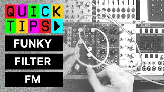 Quick Tips  Self Resonating Filter Tricks for Complex Oscillator Sounds [upl. by Anthe]