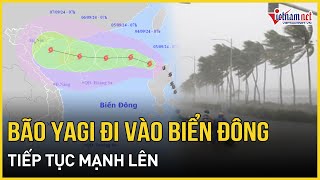 Bão Yagi sáng nay đi vào Biển Đông tiếp tục mạnh lên  Báo VietNamNet [upl. by Lardner]